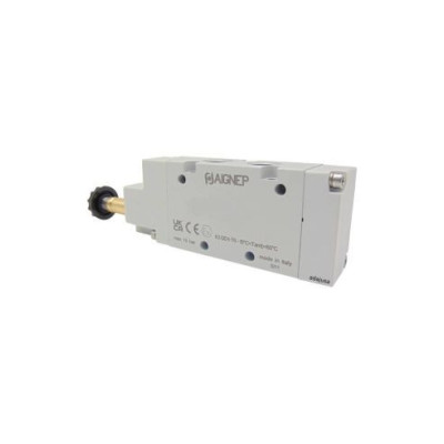 Distributeur pneumatique commande électrique 1/2 3/2 simple solénoïde NO - Aignep