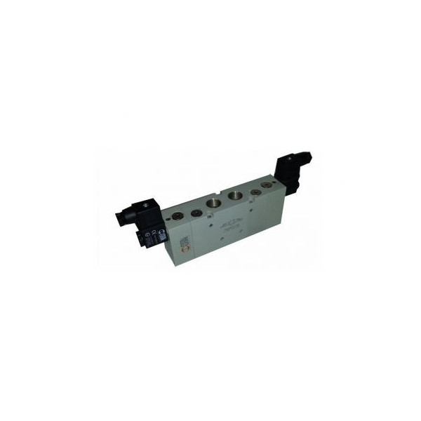 Distributeur pneumatique commande électrique 1/2 5/3 centres fermés 230Vac 5VA - Metal Work