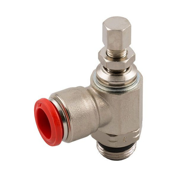RÉGLEUR DE DÉBIT / PUSH-IN / COUDÉ / POUR AIR COMPRIMÉ
