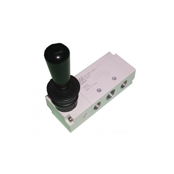 Distributeur pneumatique commande électrique double 1/4 3/2 voies NC 24Vcc - Metal Work