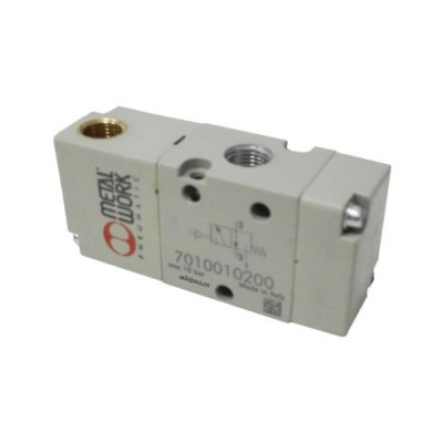 Distributeur pneumatique 1/8 3/2 monostables fermées NC - Metal Work