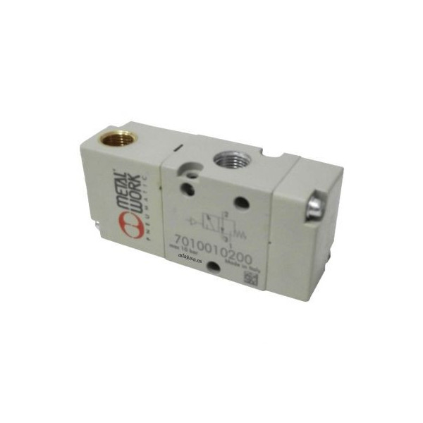 Distributeur pneumatique 1/8 3/2 monostables fermées NC - Metal Work