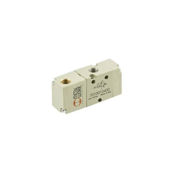 Distributeur pneumatique commande électrique 1/8 5  vois monostable 24Vac 3,5VA - Metal Work
