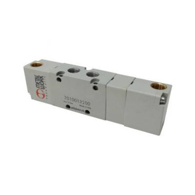 Distributeur pneumatique double 1/4 3/2 monostable ouvert NO - Metal Work