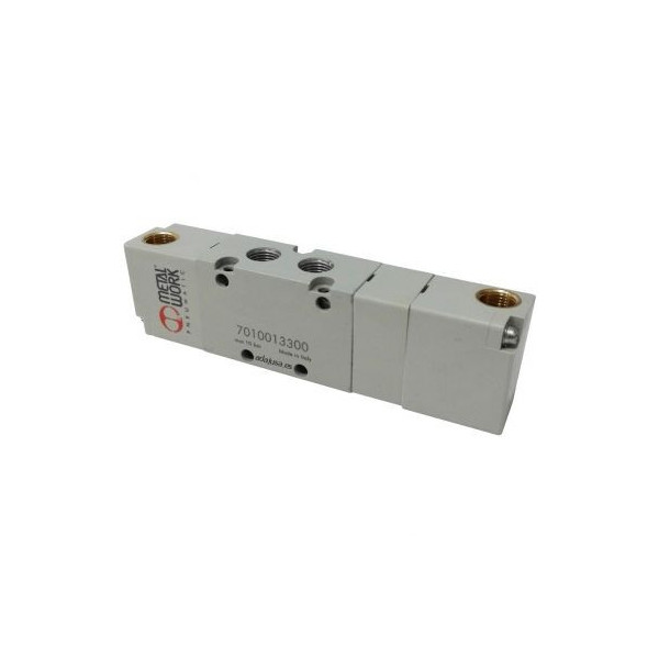 Distributeur pneumatique double 1/8 3/2 monostable NF-NO - Metal Work