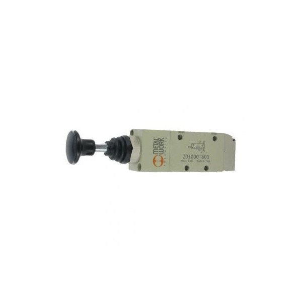 Distributeur pneumatique commande électrique 1/8 5 voies 3 positions centres fermés 24Vcc 2,5W - Metal Work