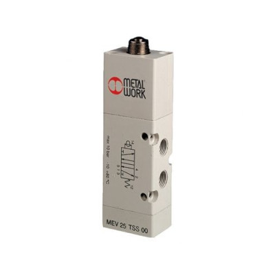 Fin de course pneumatique 1/8 5/2 support servo-pilote - Metal Work