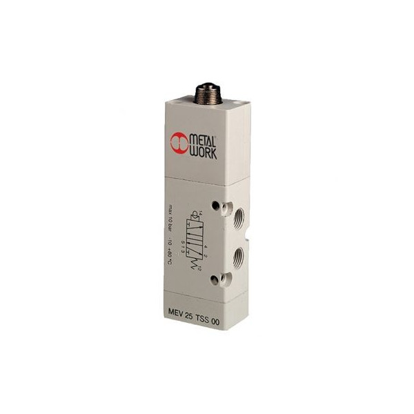 Distributeur pneumatique commande électrique 1/8 5 voies bistable 24Vca