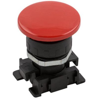 Bouton-poussoir champignon rouge - Aignep