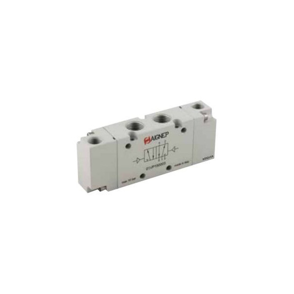 Distributeur pneumatique 1/2 5/3 centres de pression - Aignep