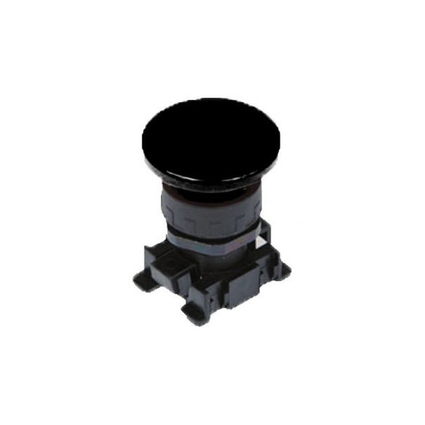 Bouton poussoir champignon noir - Metal Work