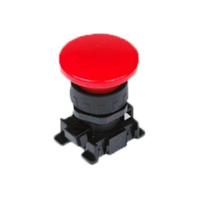 Bouton poussoir de champignon rouge - Metal Work