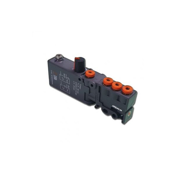 Distributeur pneumatique commande électrique double 1/8 3/2 voies assistée NC-NO 24Vca - Metal Work