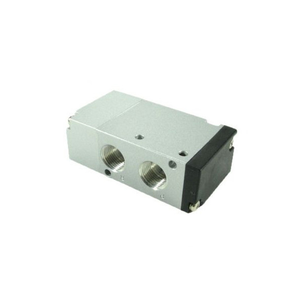 Distributeur pneumatique commande électrique 3/8 5 voies assistée monostable  sans bobine - Metal Work