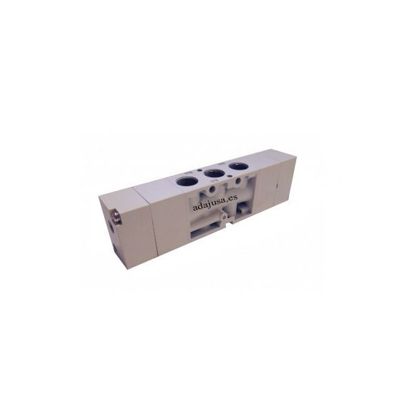 Distributeur pneumatique commande électrique 3/8 5 voies assistée monostable 24 Vac - Metal Work