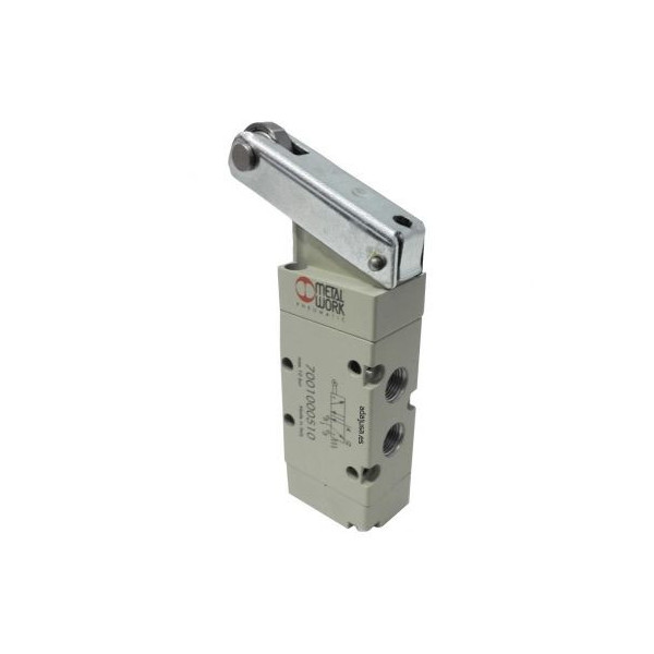 Distributeur pneumatique commande électrique 3/8 5/3 centres d'échappement 24 Vdc - Metal Work