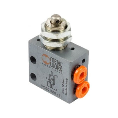 Fin de course pneumatique piston NC 3/2 diamètre M5 - Metal Work