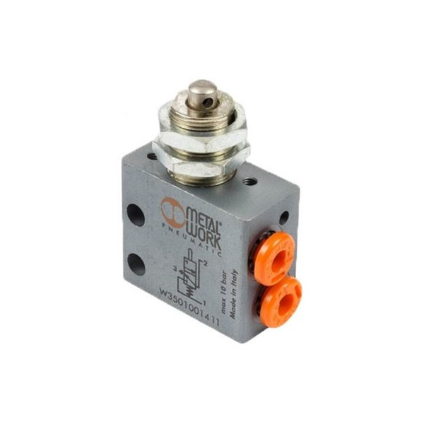 Distributeur pneumatique commande électrique 3/8 5/3 échappement assisté centres 110 Vac - Metal Work