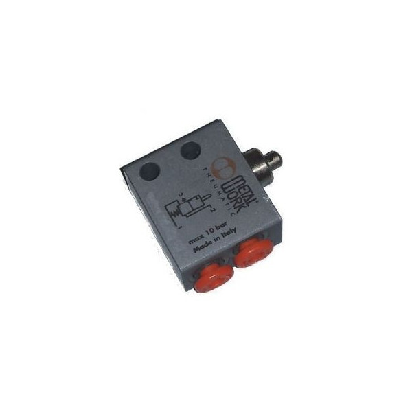 Distributeur pneumatique commande électrique 3/8 bistable assistée 3 voies 110 Vac - Metal Work