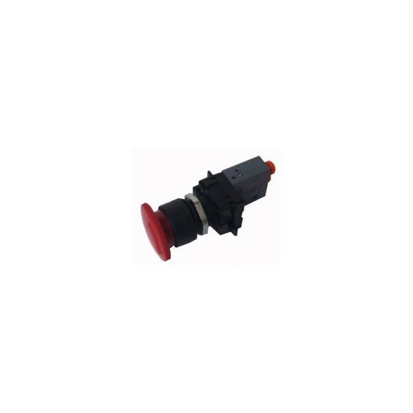 Bouton poussoir d urgence avec verrouillage Distributeur: 3/2 (NA) latéral - Metal work