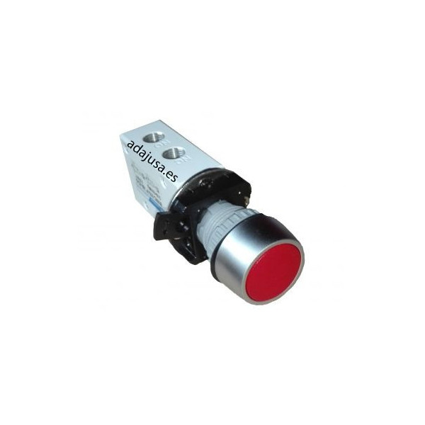 Bouton poussoir pneumatique rouge avec Distributeur - Mindman