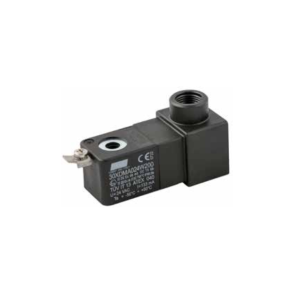 Bobine distributeur pneumatique commande électrique 110Vac 4,8VA Taille 30mm de diamètre 9 ATEX - Aignep