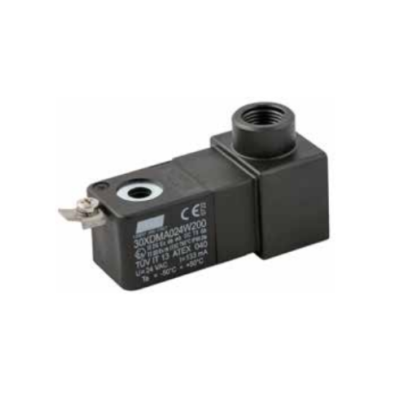 Bobine distributeur pneumatique commande électrique 24Vdc 3W Taille 30mm de diamètre 9 ATEX - Aignep