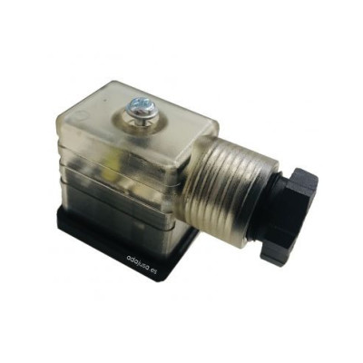 Connecteur distributeur pneumatique commande électrique lumineux taille 22 avec VDR 220V