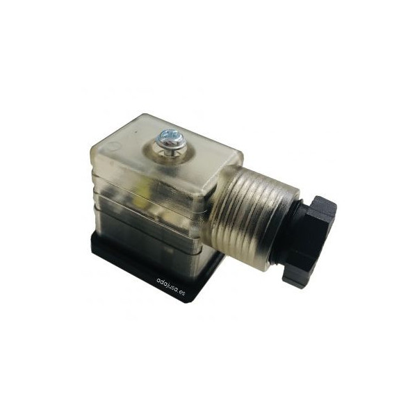Connecteur distributeur pneumatique commande électrique lumineux taille 22 avec VDR 220V