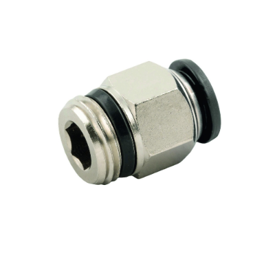 Raccord pneumatique enfichable droit R 1/2-10mm, IQS-Standard AIGNEP