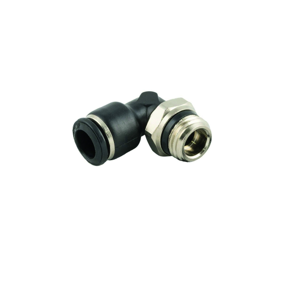 Raccord pneumatique enfichable coudé R 1/2-10 mm, IQS standard AIGNEP