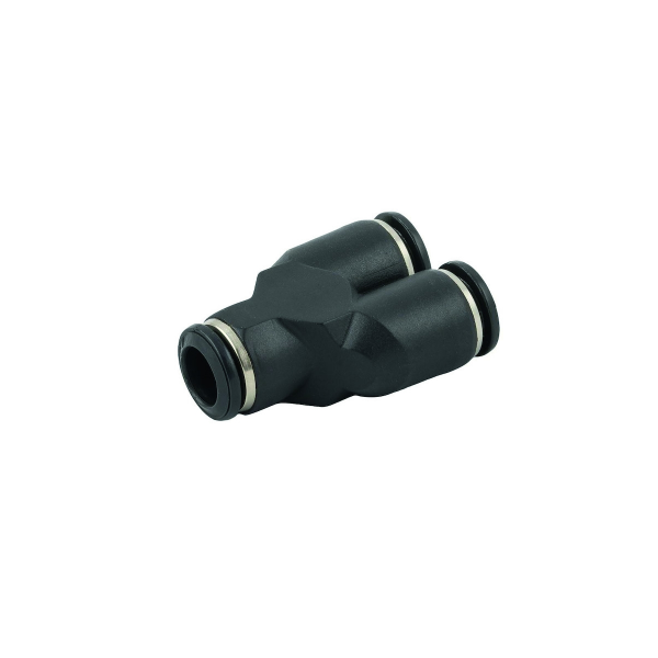 Raccord pneumatique enfichable en Y 6 mm-6 mm, IQS standard AIGNEP