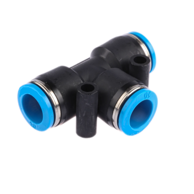 Raccord pneumatique enfichable en T 14 mm-14 mm, IQS standard XCPC