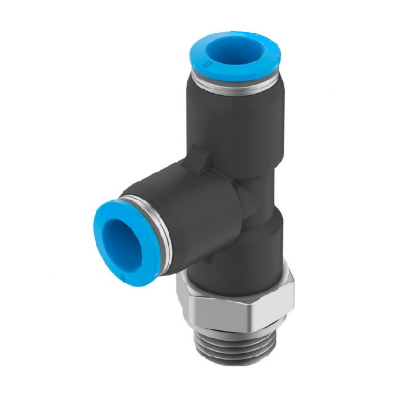 Raccord pneumatique enfichable coudé T G 1/2-8mm, IQS standard XCPC