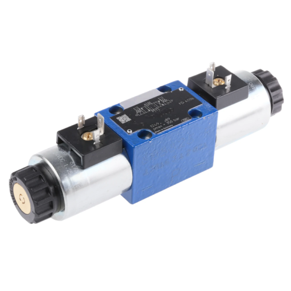 Electrodistributeur hydraulique taille 3 NG6 4/3 avec 2 bobine, centre ferme Marque Vincke
