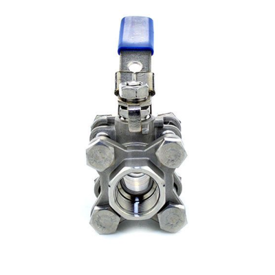 Vanne à boisseau sphérique en inox en 3 pièces G1/2 DN15