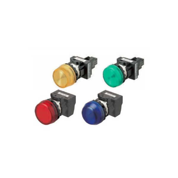 Voyants IP66 de 22 mm indiquant l’état de la machine et des processus sur des panneaux de commande. omron maroc