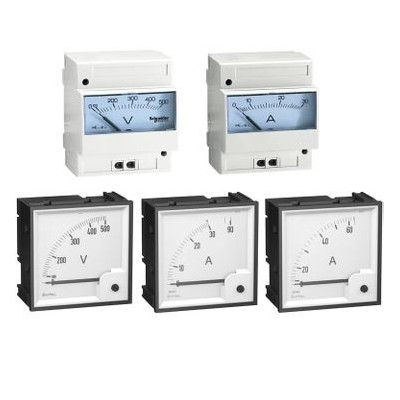 Ampèremètres, voltmètres et fréquencemètres analogiques pour la surveillance des circuits. schneider electric maroc prix casabla