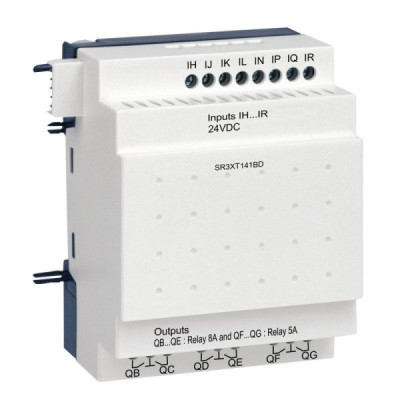SR3XT141BD Zelio Logic - module d'extension E/S TOR - 14 entrées/so...