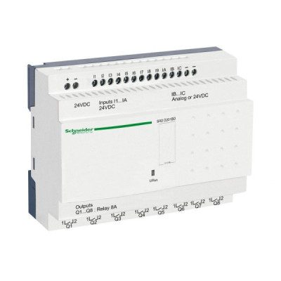 SR2D201BD Zelio Logic - 20 E/S 24Vcc - sans horloge sans afficheur ...
