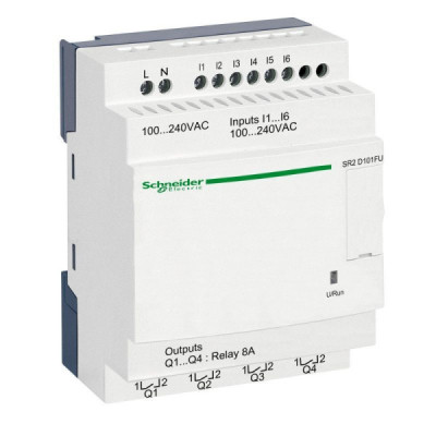 SR2D101FU - Zelio Logic - 10 E/S 100 à 240Vca - sans horloge sans a...