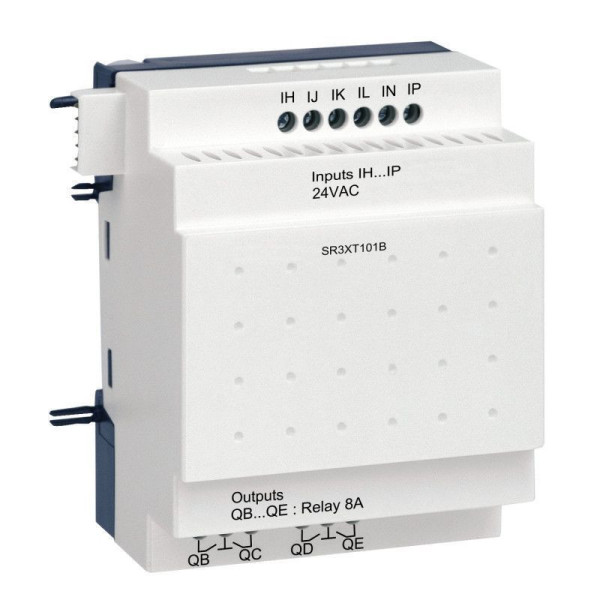 SR3XT101B - Zelio Logic - module d'extension E/S TOR - 10 entrées/sorties - 24Vca