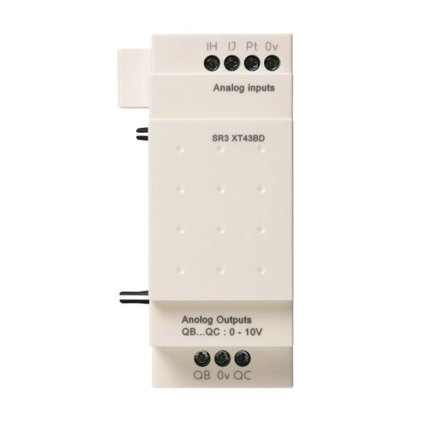 SR3XT43BD - Zelio Logic - module d'extension E/S analogique - 4 E/S - 24Vcc