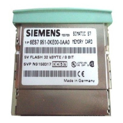 6ES7951-0KE00-0AA0 Siemens S7, MEMORY CARD FOR S7-300, SHORT VERSIO...