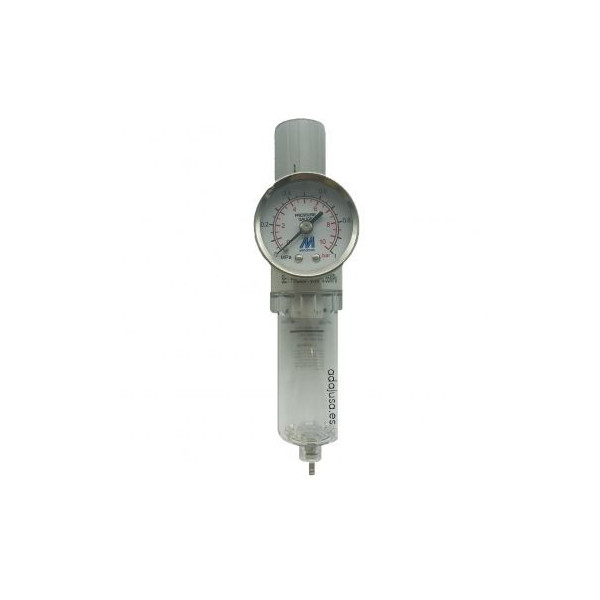 Filtre régulateur 1/4 metallique avec manomètre - Mindman