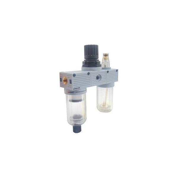 Groupe de filtration pneumatique 1/8 regulación 0-8 bar purga semi automática serie FRL Mini - Aignep