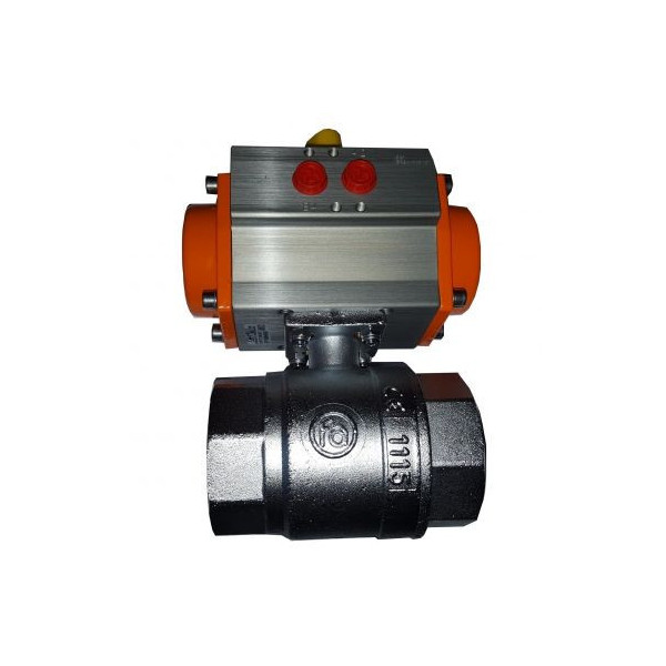 Vanne 1 1/4 2/2 voies acier inoxydable avec actionneur rotatif pneumatique - xcpc