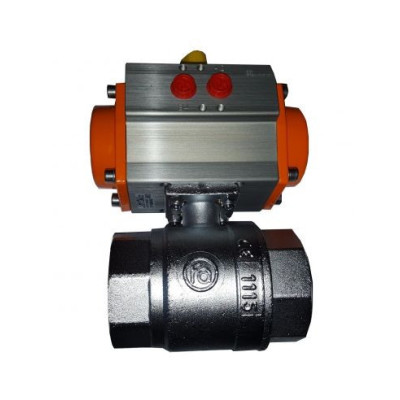 Vanne 1/4 2/2 voies inox  avec actionneur rotatif pneumatique - xcpc
