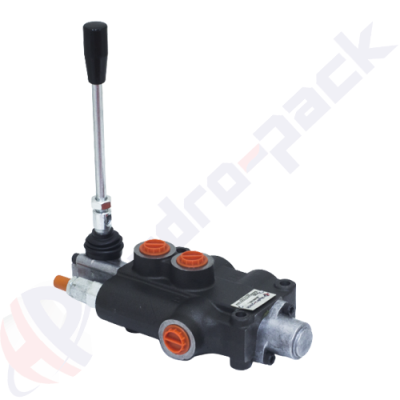 Distributeur hydraulique monobloc 80 litres, P80R , un tiroir , G 1/2" , tiroir centre ouvert , P80R A1 GKZ1