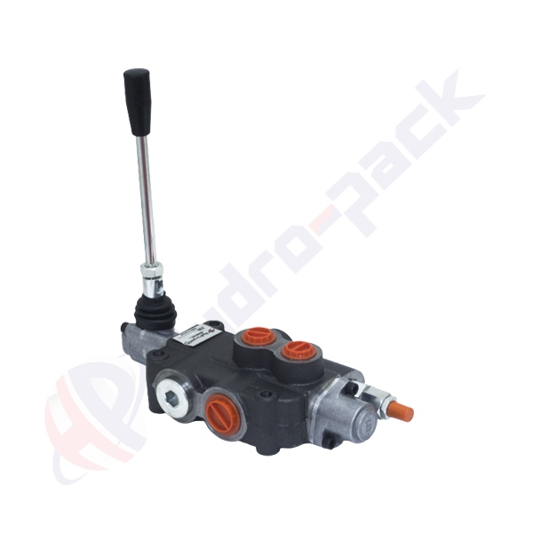 Distributeur hydraulique monobloc 80 litres, P80 , un tiroir , G 1/2" , tiroir central ouvert avec position flottante , P80 L13 